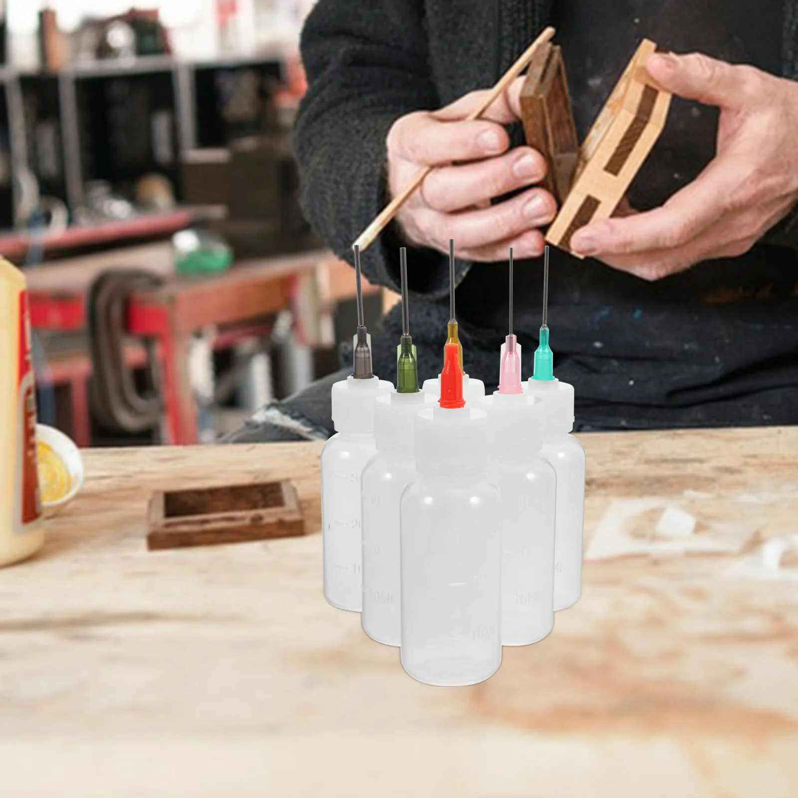 Dispensing Bottle Set Squeeze Bottles Daily Applicator Alcohol Glue with Needle Tip 
Dispensing Bottle Set Squeeze Bottles Daily Applicator Alcohol Glue with Needle Tip