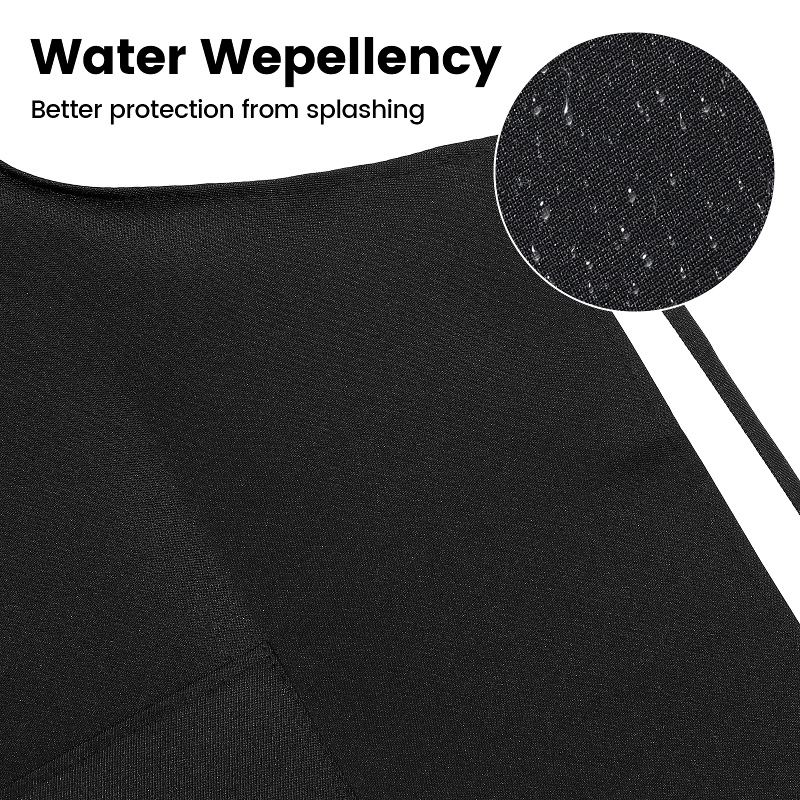 10PCS Kitchen Apron Plain Black Polyester Adult Chef Restaurant Waterproof Washable Bib with Pockets 62cmx72cm
10PCS Kitchen Apron Plain Black Polyester Adult Chef Restaurant Waterproof Washable Bib with Pockets 62cmx72cm