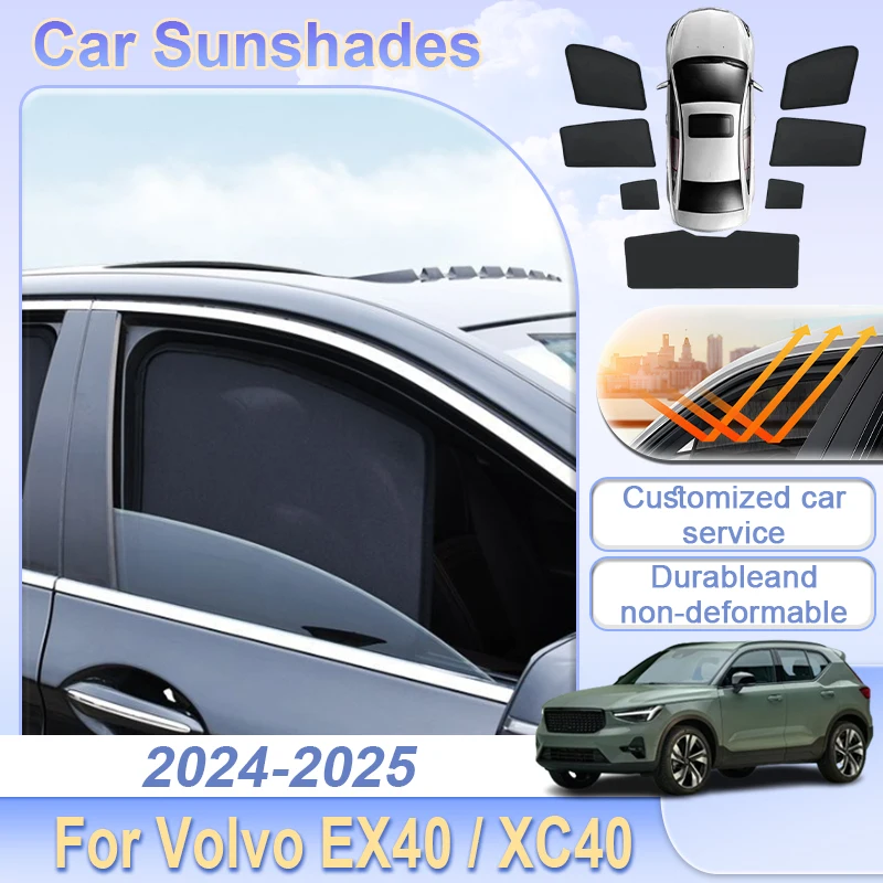 Auto Accessories For Volvo EX40 2024 2025 XC40 Recharge Rear Mesh Car Sunshade Side Windshield Shade Window Protection Curtain
Auto Accessories For Volvo EX40 2024 2025 XC40 Recharge Rear Mesh Car Sunshade Side Windshield Shade Window Protection Curtain