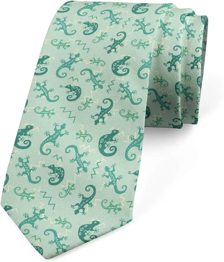 Green Chameleon Tile Pattern Multicolor Modern Men's Tie Animals Holiday Season Party Gifts
Green Chameleon Tile Pattern Multicolor Modern Men's Tie Animals Holiday Season Party Gifts