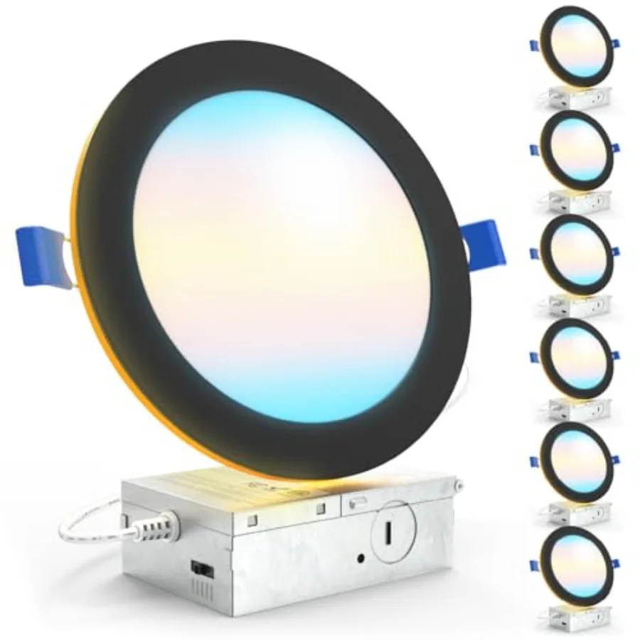 Sunco Pack Recessed Lights LED, Canless with Night Light, Wafer Th, 1500 Lumens, Selectable CCT 2700K/000K/000K/5000K/000K, Dim
Sunco Pack Recessed Lights LED, Canless with Night Light, Wafer Th, 1500 Lumens, Selectable CCT 2700K/000K/000K/5000K/000K, Dim