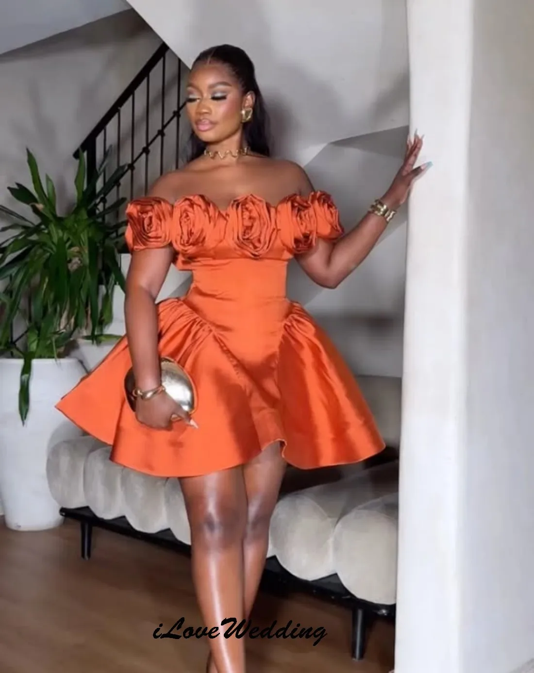 Orange Off The Shoulder Homecoming Dresses 2025 Satin Mini Length Prom Dresses A-Line 3d-Flower Women Party Dress Customized
Orange Off The Shoulder Homecoming Dresses 2025 Satin Mini Length Prom Dresses A-Line 3d-Flower Women Party Dress Customized