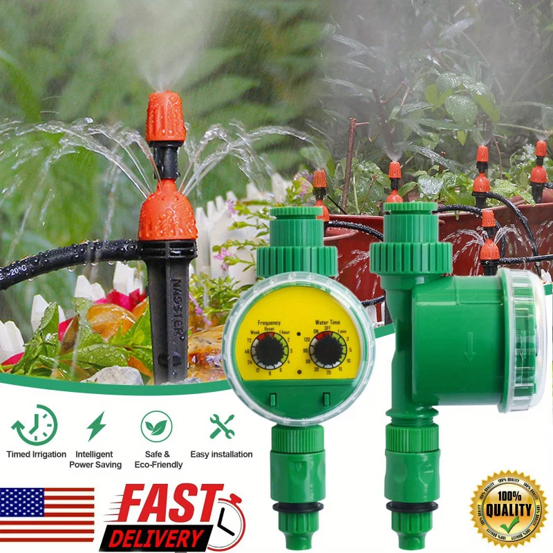 High-Quality Automatic Garden Watering System - Micro Drip Irrigation Timer with Faucet Control, Fast Delivery, No Electricity R
High-Quality Automatic Garden Watering System - Micro Drip Irrigation Timer with Faucet Control, Fast Delivery, No Electricity R