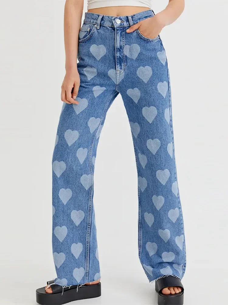 Heart High Waist Baggy Jeans Woman Slimming Color Block Loose Straight Pants Retro Casual Sweet 2025 New Fashion Women's Jeans
Heart High Waist Baggy Jeans Woman Slimming Color Block Loose Straight Pants Retro Casual Sweet 2025 New Fashion Women's Jeans