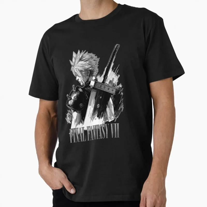 black white final fantasy vii Game Gift T shirt for RPG gamer 100% cotton Short Sleeve Graphic Clothes All size tops S-6XL
black white final fantasy vii Game Gift T shirt for RPG gamer 100% cotton Short Sleeve Graphic Clothes All size tops S-6XL