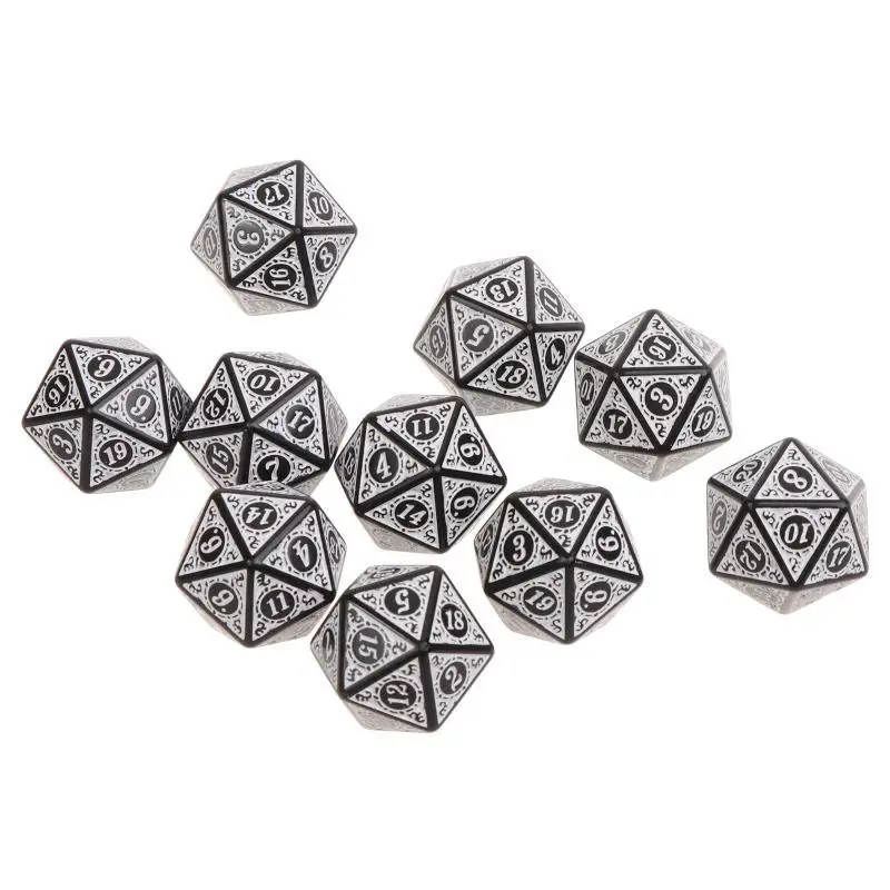 652F 10Pcs 20 Sided D20 Board Table for Creative Family Playing Game for RPG
652F 10Pcs 20 Sided D20 Board Table for Creative Family Playing Game for RPG