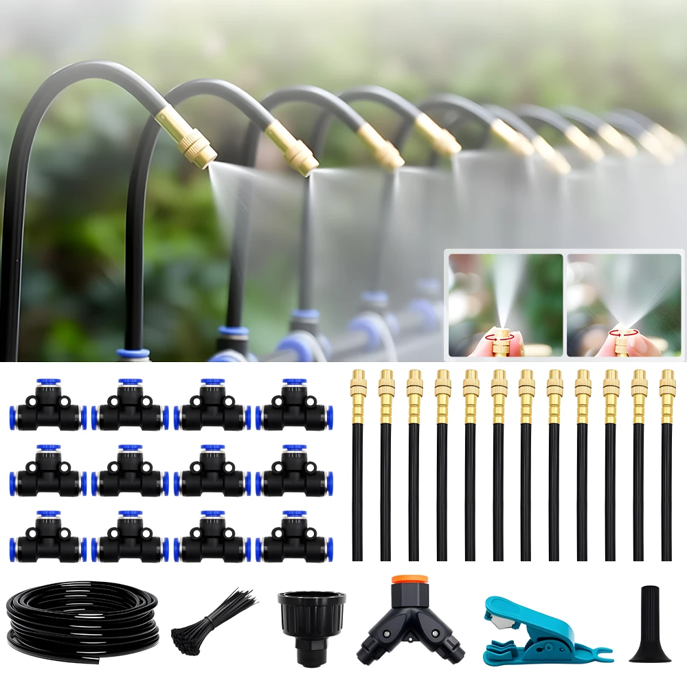 For Greenhouse Garden Flowers Plant Watering Irrigation Patio Misting Cooling System DIY Free Bending Universal Spray Kit
For Greenhouse Garden Flowers Plant Watering Irrigation Patio Misting Cooling System DIY Free Bending Universal Spray Kit