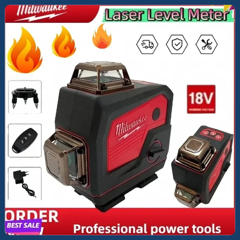 Лазерный уровень Milwaukee, зеленый, 16 линий, 4D, самовыравнивающийся, 360°, горизонтальный и вертикальный, сверхмощный, легкий, самовыравнивающийся инструмент
Лазерный уровень Milwaukee, зеленый, 16 линий, 4D, самовыравнивающийся, 360°, горизонтальный и вертикальный, сверхмощный, легкий, самовыравнивающийся инструмент
