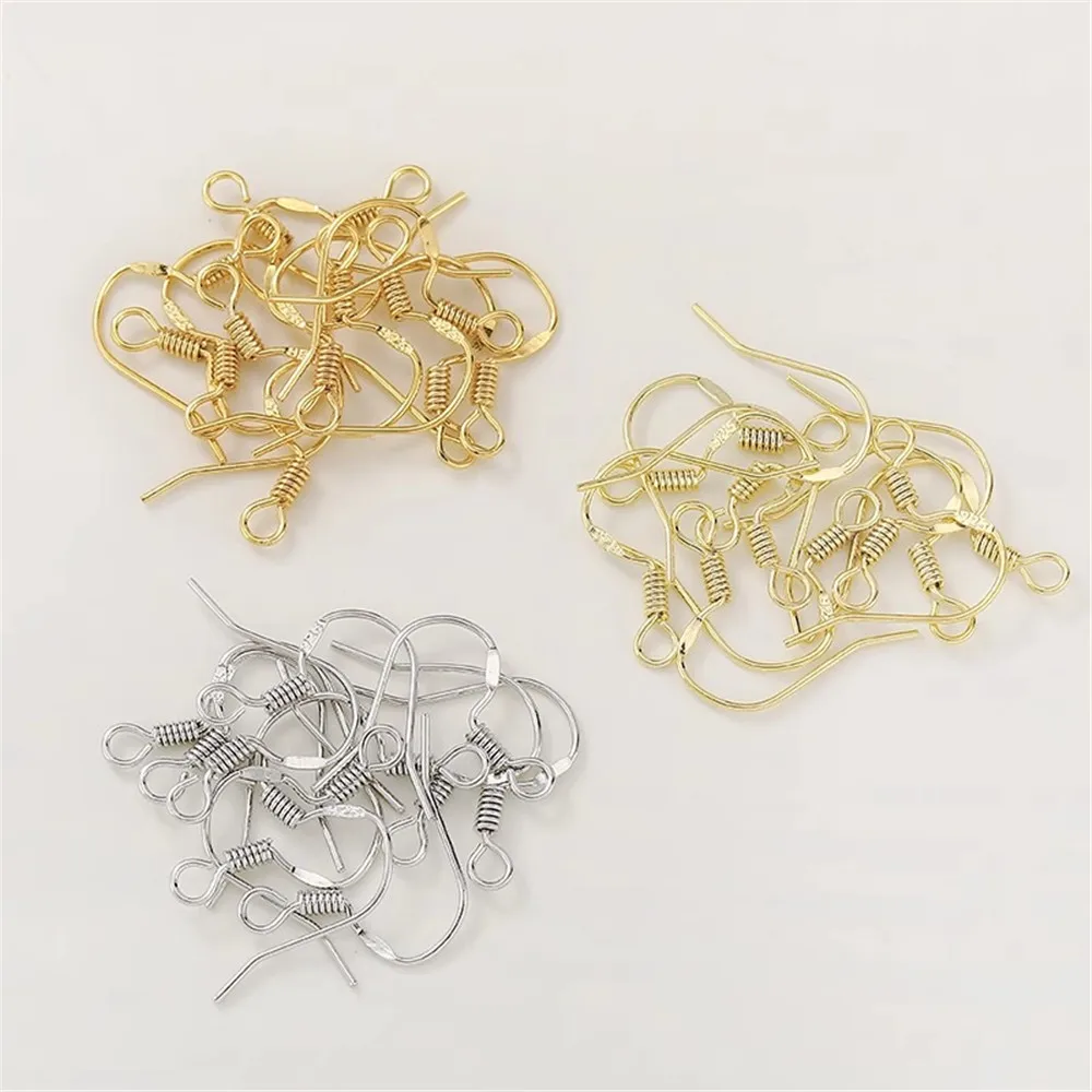 S925 Sterling Silver Plated 14K18K Gold-filled Ear Hooks Handmade DIY Ear Clip Earrings Jewelry Material Accessories E007
S925 Sterling Silver Plated 14K18K Gold-filled Ear Hooks Handmade DIY Ear Clip Earrings Jewelry Material Accessories E007