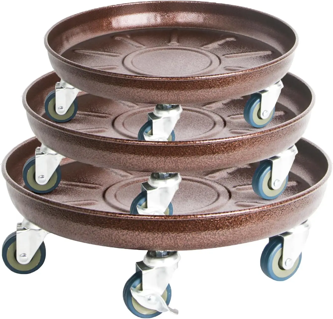 Metal Heavy Duty Plant Caddy Round Flower Pot Mover, 3 Pack Mixed of 14", 16" and 20" Rolling Plant Stand with Wheels, Indoor
Metal Heavy Duty Plant Caddy Round Flower Pot Mover, 3 Pack Mixed of 14", 16" and 20" Rolling Plant Stand with Wheels, Indoor