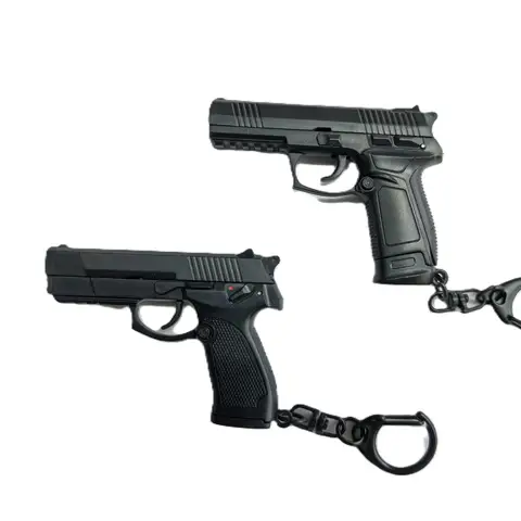 pubg keychain 1:3 Alloy Car Keychain Case M92 Pistol Mini Gun Metal Keychain Gift Decoration Car Key Ring
