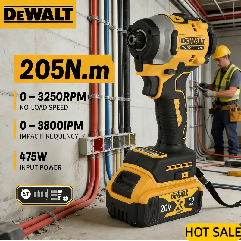 Ударный гайковерт DEWALT DCF850, крутящий момент 205 Н·м, переключатель прямого/обратного хода, для закручивания винтов и затягивания болтов 20В в строительстве и мастерских
Ударный гайковерт DEWALT DCF850, крутящий момент 205 Н·м, переключатель прямого/обратного хода, для закручивания винтов и затягивания болтов 20В в строительстве и мастерских