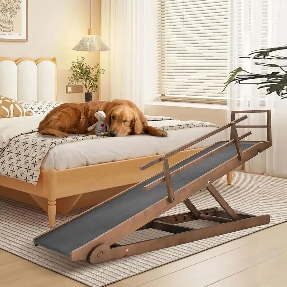 5-Level Adjustable Wooden Dog Bed for SUV, 17.7-31.4 Height, Non-Slip for Small to Large Dogs & Cats - Premium Furniture Quality
5-Level Adjustable Wooden Dog Bed for SUV, 17.7-31.4 Height, Non-Slip for Small to Large Dogs & Cats - Premium Furniture Quality