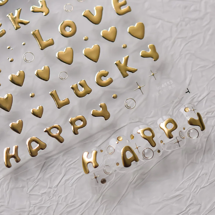 3D Bronzing Letter English Nail Art Sticker Alphabet Design Nail Decorations Decals Manicure Foils
3D Bronzing Letter English Nail Art Sticker Alphabet Design Nail Decorations Decals Manicure Foils
