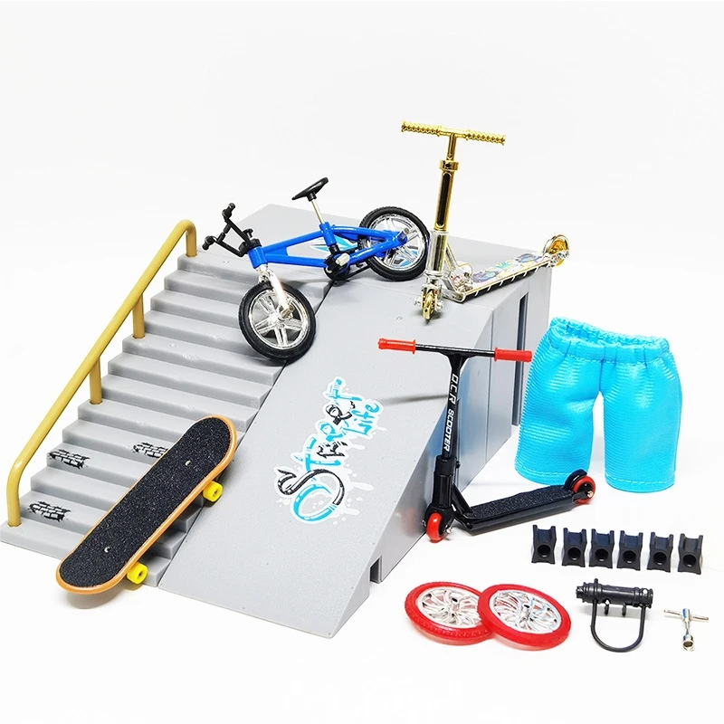 Finger Skateboards Finger Bikes Children Fingerboard Scooter Toy with Ramp Stents
Finger Skateboards Finger Bikes Children Fingerboard Scooter Toy with Ramp Stents
