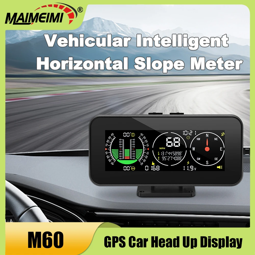 Цифровой GPS HUD-инклинометр M60/M50 для внедорожников 4x4: измеритель угла наклона, скорости, компас, автомобильные аксессуары 12/24В
Цифровой GPS HUD-инклинометр M60/M50 для внедорожников 4x4: измеритель угла наклона, скорости, компас, автомобильные аксессуары 12/24В