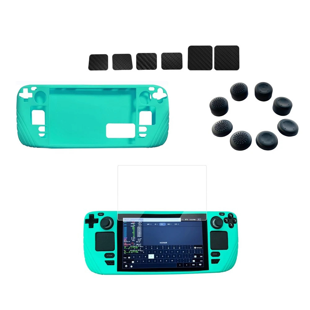 16 in 1 protective cover shell For Steam Deck game console silicone sleeve glass screen film joystick cap stiker
16 in 1 protective cover shell For Steam Deck game console silicone sleeve glass screen film joystick cap stiker