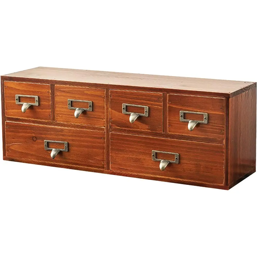 Vintage 6-Drawer Wooden Desk Organizer - Slim Retro Style Storage Cabinet for Office or Study Table
Vintage 6-Drawer Wooden Desk Organizer - Slim Retro Style Storage Cabinet for Office or Study Table