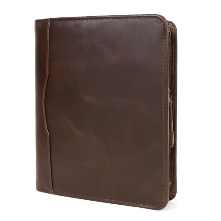 Leather A5 Portfolio Padfolio Folio A5 Notebook Journal Cover Planner Binder Small Mens Business Work Folder Organizer
Leather A5 Portfolio Padfolio Folio A5 Notebook Journal Cover Planner Binder Small Mens Business Work Folder Organizer