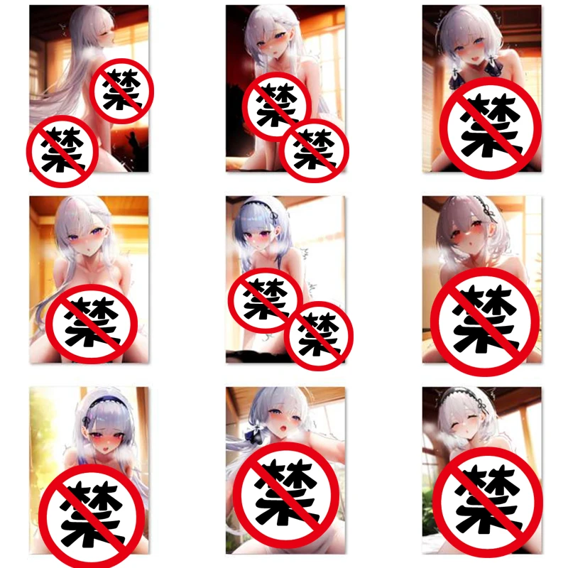 9Pcs/set Anime goddess Cards Azur Lane ACG Sexy Nude Card Toy Gift Game Homemade Anime Comic Collection Cards
9Pcs/set Anime goddess Cards Azur Lane ACG Sexy Nude Card Toy Gift Game Homemade Anime Comic Collection Cards