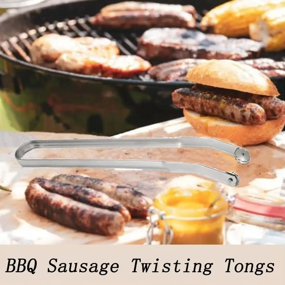 BBQ Sausage Turning Tongs BBQ Sausage Twisting Tongs Stainless Steel Kitchen Cooking Tongs Turning Bacon Steak Meat Vegetables
BBQ Sausage Turning Tongs BBQ Sausage Twisting Tongs Stainless Steel Kitchen Cooking Tongs Turning Bacon Steak Meat Vegetables