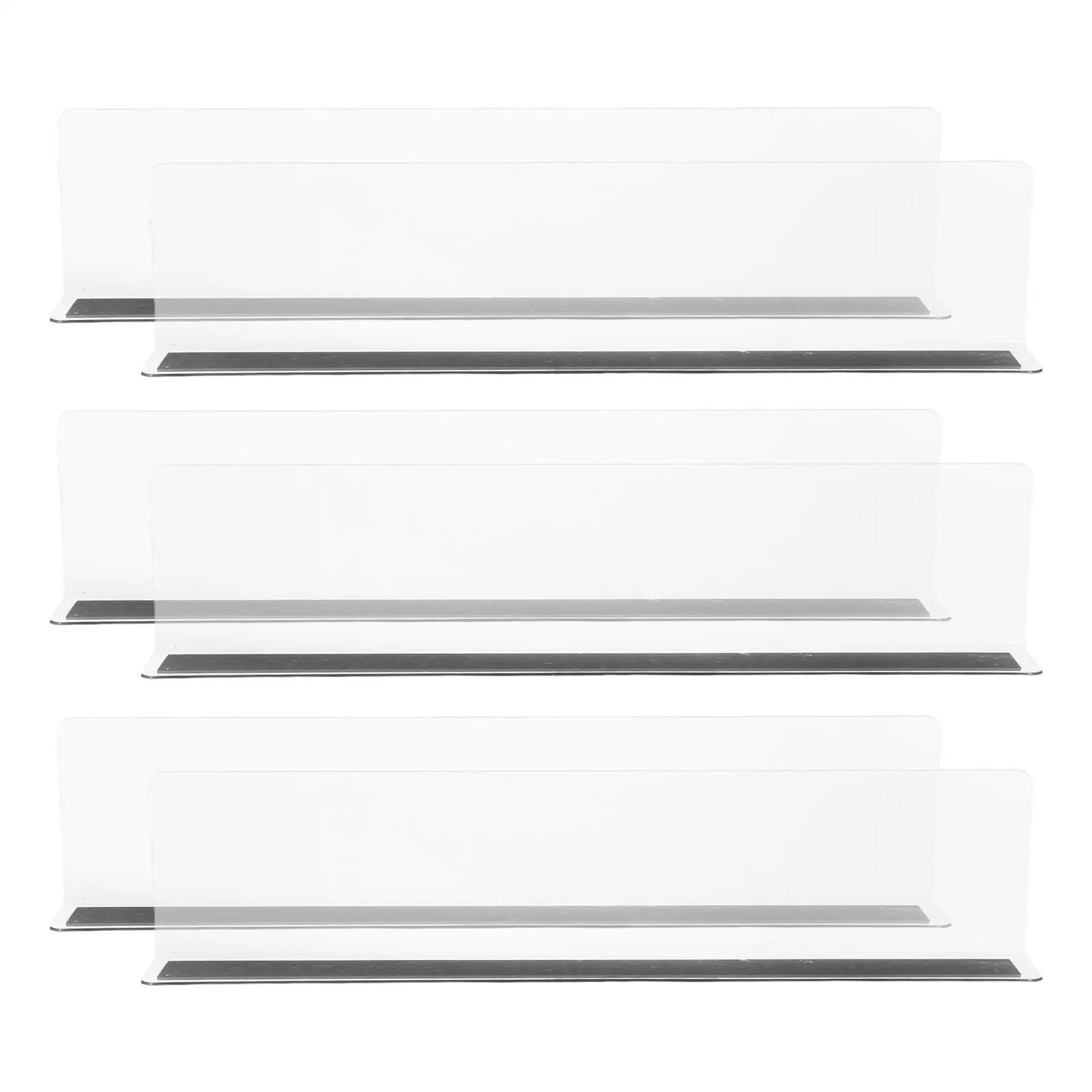 6PCS Shelf Dividers Clear PET Magnetic Strip Supermarket Bread Drink Separator Storage Rack Practical Long Use Compact
6PCS Shelf Dividers Clear PET Magnetic Strip Supermarket Bread Drink Separator Storage Rack Practical Long Use Compact