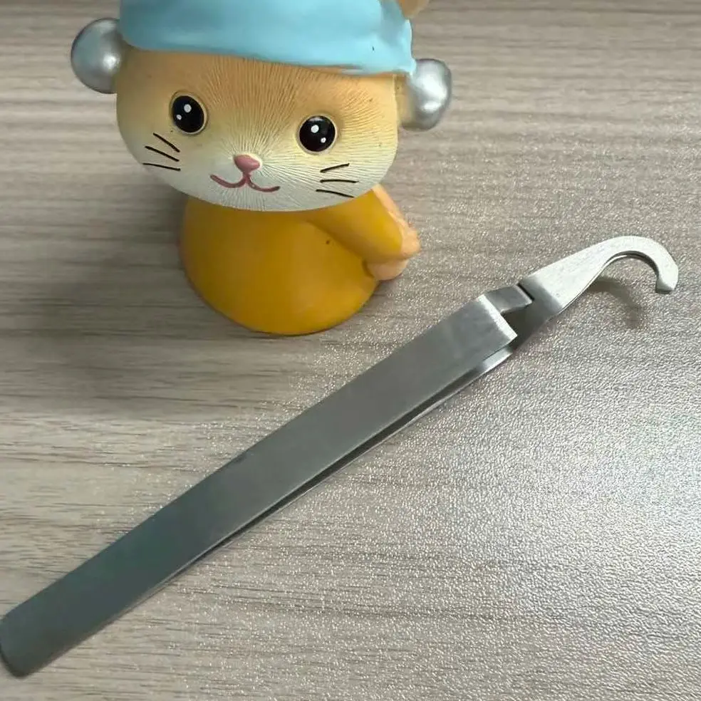 Lingual Button Holder Tweezer Stainless Steel Orthodontic Instrument
Lingual Button Holder Tweezer Stainless Steel Orthodontic Instrument