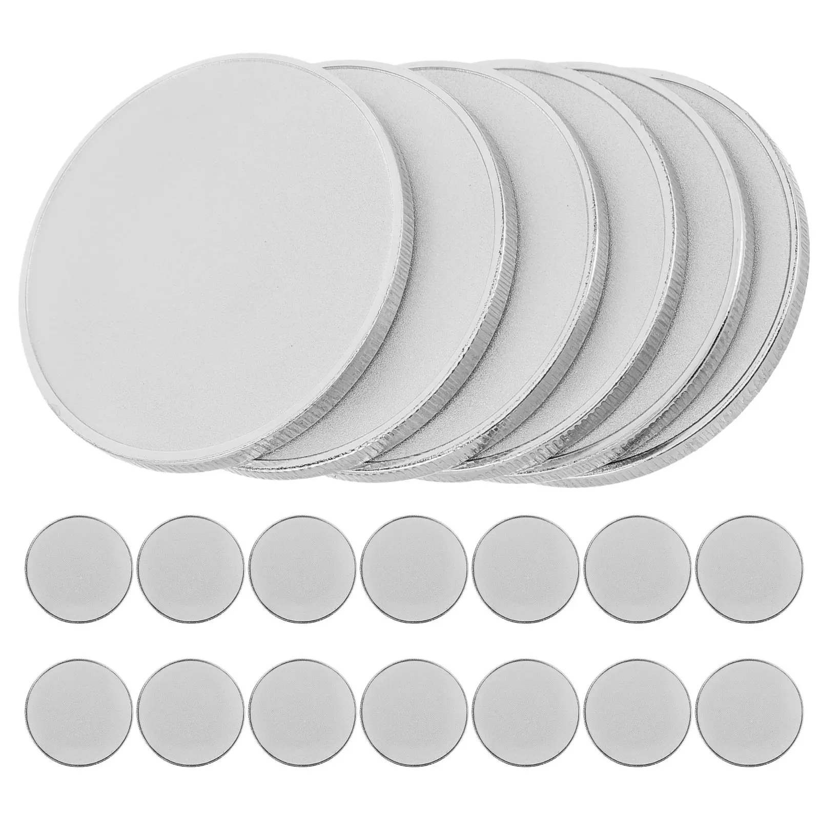 20pcs Blank Challenge Coins, 40mm Laser-engraved Blank Commemorative Coins With Threaded Edge For Engraving Stamping
20pcs Blank Challenge Coins, 40mm Laser-engraved Blank Commemorative Coins With Threaded Edge For Engraving Stamping