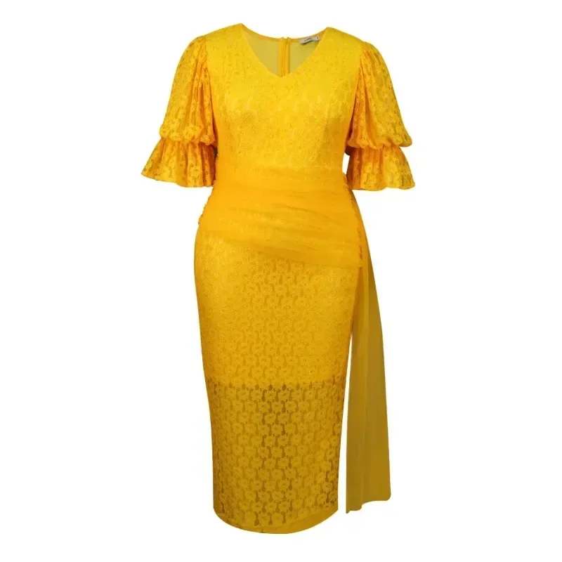Dashiki African Dresses for Women Autumn Elegant African Half Sleeve V-neck Lace Party Evening Long Maxi Dress Yellow Gowns
Dashiki African Dresses for Women Autumn Elegant African Half Sleeve V-neck Lace Party Evening Long Maxi Dress Yellow Gowns