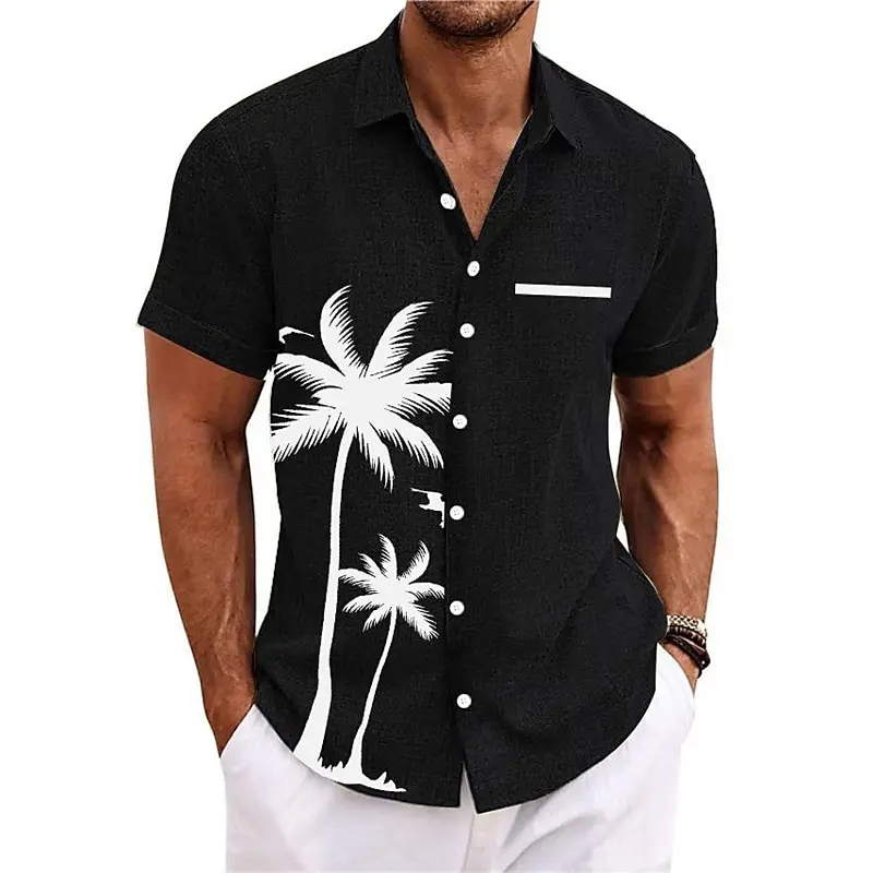 Men's Shirt Summer Hawaiian Shirt Coconut Tree Pattern Lapel Short Sleeve Printed Clothing Sports Fashion Streetwear
Men's Shirt Summer Hawaiian Shirt Coconut Tree Pattern Lapel Short Sleeve Printed Clothing Sports Fashion Streetwear
