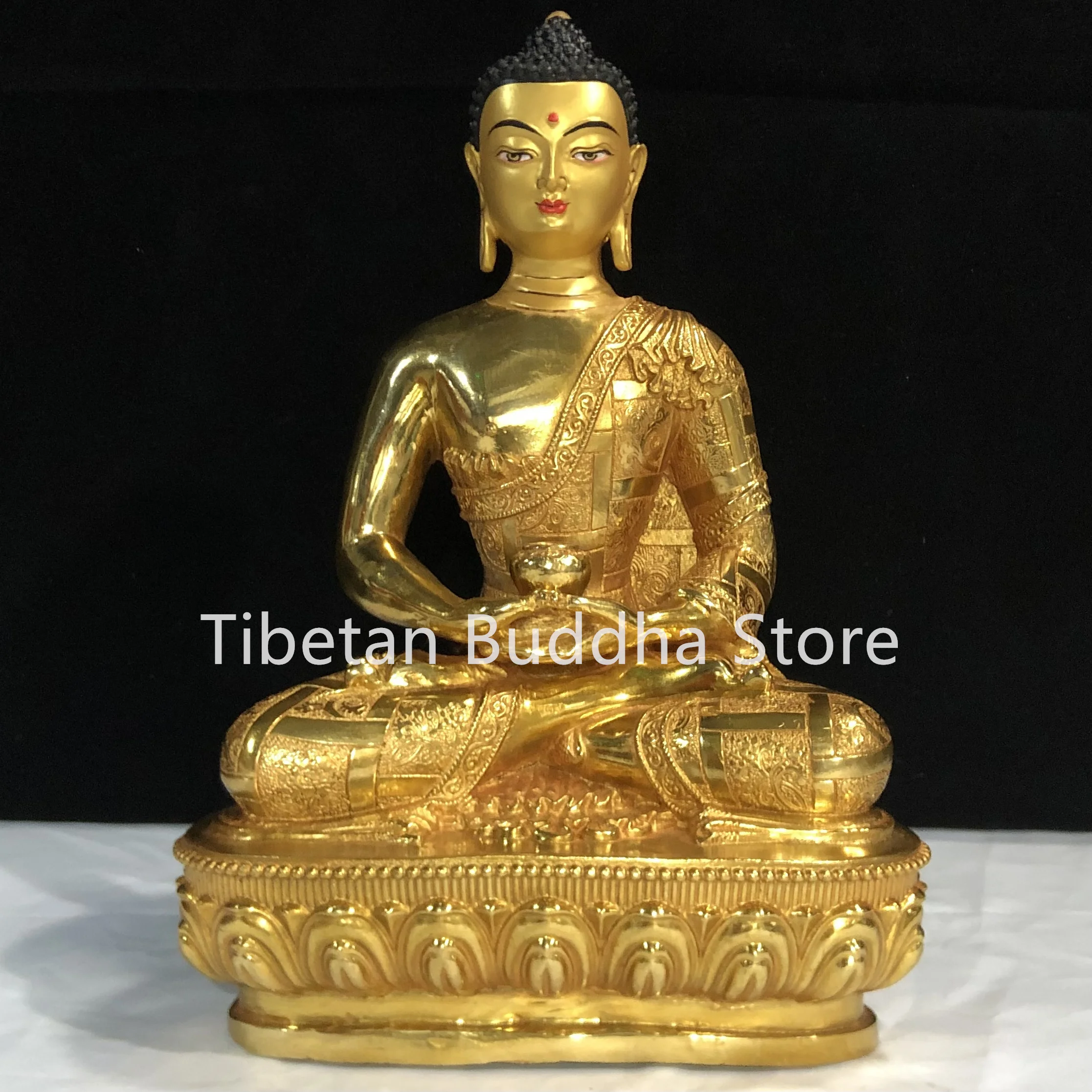 12 inch Amitabha Buddha Gilded Buddha Statue Tibetan Pure Copper Three Treasure Buddha Ornament
12 inch Amitabha Buddha Gilded Buddha Statue Tibetan Pure Copper Three Treasure Buddha Ornament