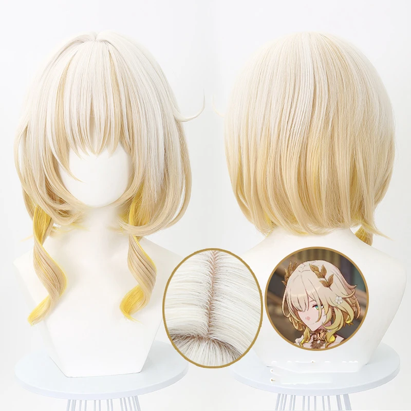 Anime Honkai Star Rail Aglaea Cosplay Wigs Headwear 35cm Long Simulation Scalp Thick Mixed Puffy Silk Long Hair Wigs
Anime Honkai Star Rail Aglaea Cosplay Wigs Headwear 35cm Long Simulation Scalp Thick Mixed Puffy Silk Long Hair Wigs