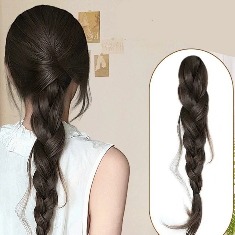 45cm Wiredrawing Fishtail Braid Low-tied Synthetic Ponytail Wig Women Lazy Temperamental Twisted Braids Hair Extension
45cm Wiredrawing Fishtail Braid Low-tied Synthetic Ponytail Wig Women Lazy Temperamental Twisted Braids Hair Extension