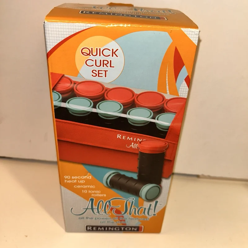Remington All That Quick Curl Набор керамических 10-ионных роликов, новые в коробке
Remington All That Quick Curl Набор керамических 10-ионных роликов, новые в коробке