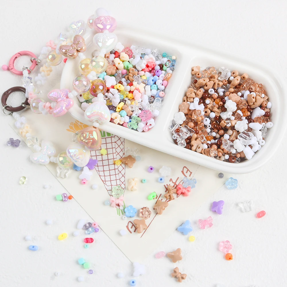 20g/lot New Acrylic Mixed Spacer Beads Partition Mixed DIY Mobile Phone Chain Pendant Jewelry Material Accessories Material Bag
20g/lot New Acrylic Mixed Spacer Beads Partition Mixed DIY Mobile Phone Chain Pendant Jewelry Material Accessories Material Bag