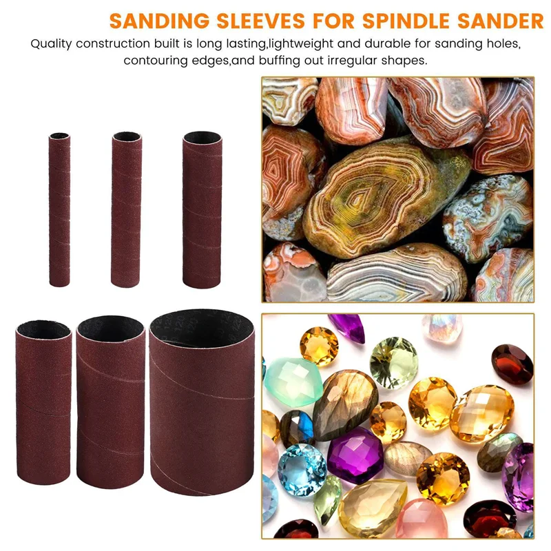 ABHB-12 Pack Sanding Sleeves For Spindle Sander, 120 Grit, Aluminum Oxide Sandpaper Power Sanding Sleeves
ABHB-12 Pack Sanding Sleeves For Spindle Sander, 120 Grit, Aluminum Oxide Sandpaper Power Sanding Sleeves