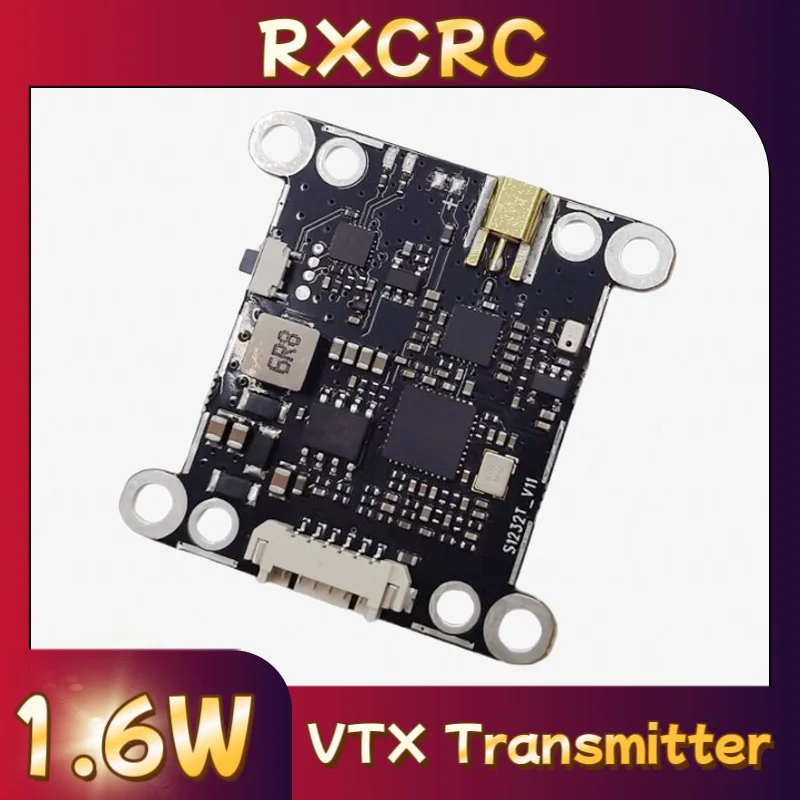 RXCRC 5,8G VTX видеопередатчик Башенного типа, двойные монтажные отверстия, 20 мм/30,5 мм, 1,6 Вт, встроенный микрофон высокой мощности для RC FPV
RXCRC 5,8G VTX видеопередатчик Башенного типа, двойные монтажные отверстия, 20 мм/30,5 мм, 1,6 Вт, встроенный микрофон высокой мощности для RC FPV