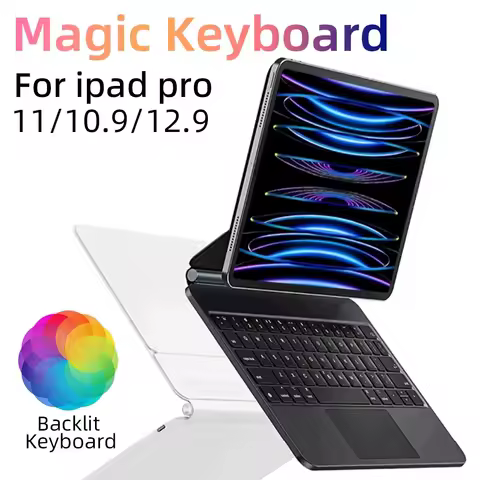 백라이트 매직 키보드, 블루투스 키보드 폴리오, iPad Pro 12 9 12.9 M2 2022, iPad Pro 11 2022 10 세대 iPad Air 5 Air 4