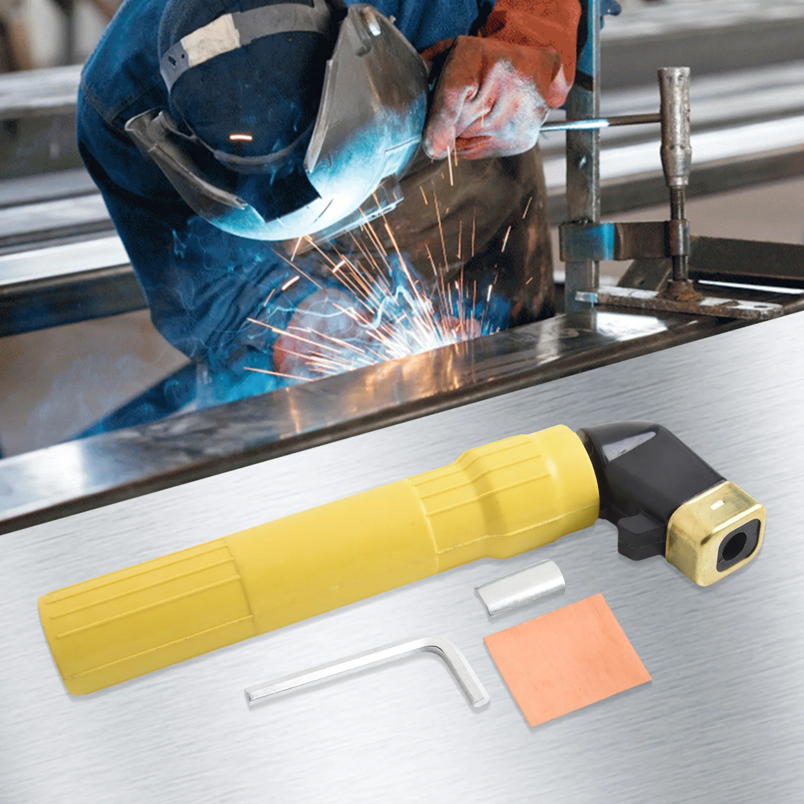 Durable Electrode Holder Arc Welding Rod ARC Accessories Clamp Easy Installation Parts Replacement Spare Stick
Durable Electrode Holder Arc Welding Rod ARC Accessories Clamp Easy Installation Parts Replacement Spare Stick