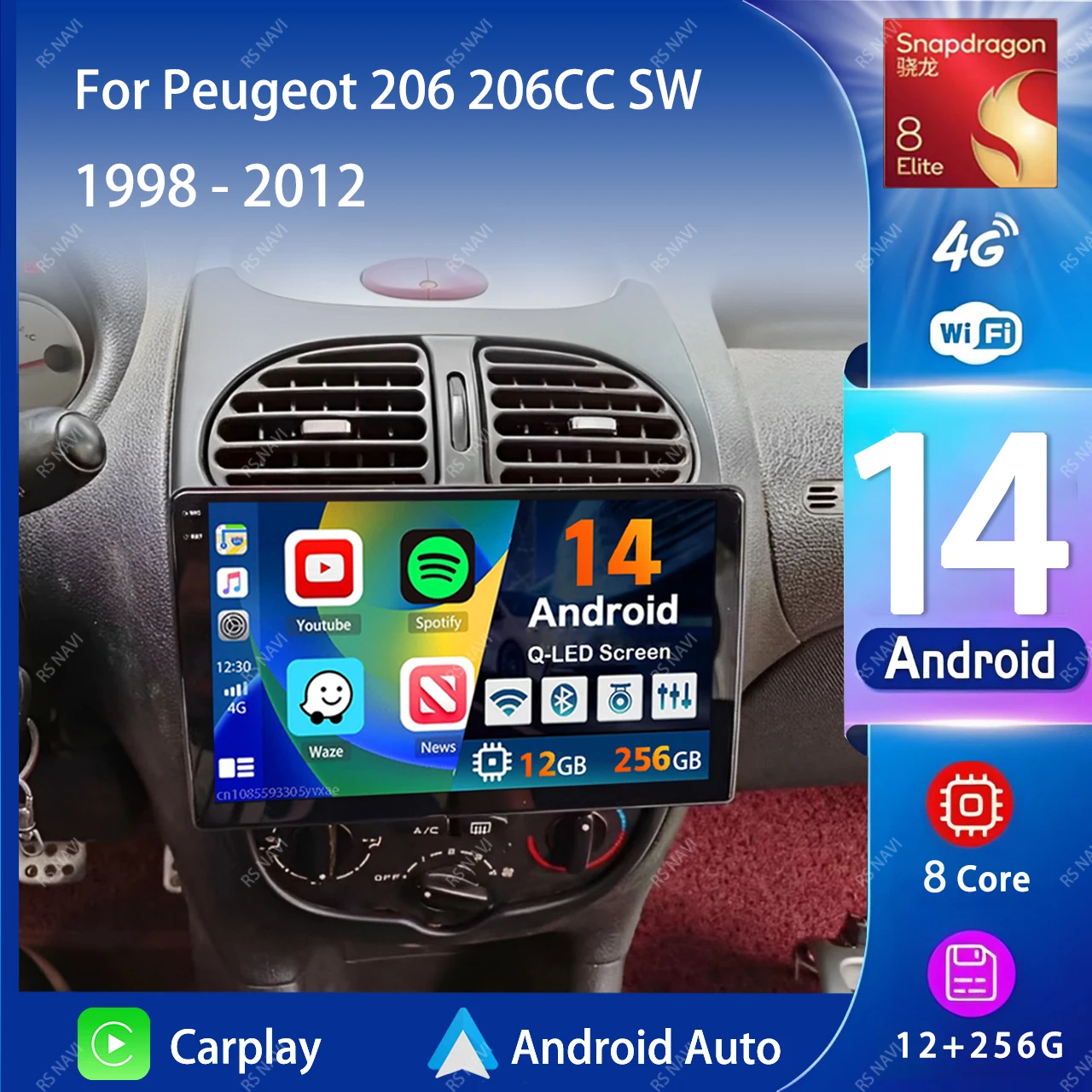 Android 14 Carplay Автомобильный радиоприемник Мультимедиа для Peugeot 206 206CC SW 1998-2012 навигационное видео DVD авторадио стерео BT головное устройство
Android 14 Carplay Автомобильный радиоприемник Мультимедиа для Peugeot 206 206CC SW 1998-2012 навигационное видео DVD авторадио стерео BT головное устройство
