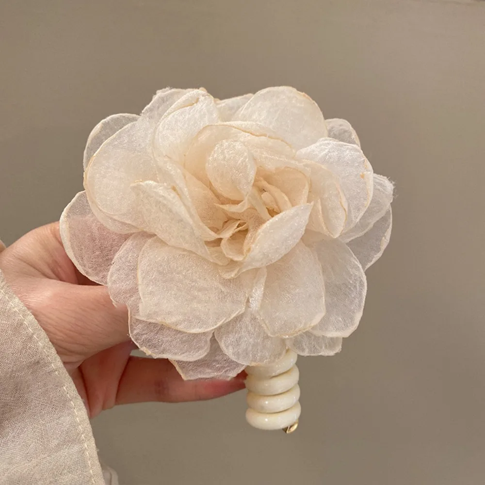 Women's Fashion Flower Spiral Hair Ties No Damage Pearl Braided Pony Hairwire Soft Elastic Twisted Hair Wire for Women
Women's Fashion Flower Spiral Hair Ties No Damage Pearl Braided Pony Hairwire Soft Elastic Twisted Hair Wire for Women