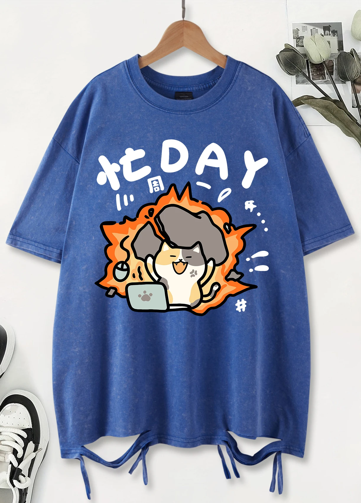 An Angry Cat Don'T Want To Work Print Men Washed Holes T-Shirts Casual Cotton T Shirt All-Match Soft Tops Loose Summer Clothes
An Angry Cat Don'T Want To Work Print Men Washed Holes T-Shirts Casual Cotton T Shirt All-Match Soft Tops Loose Summer Clothes