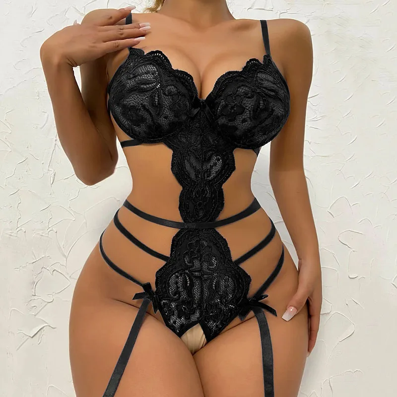 Halter Bra Set Women Sexy Lingerie Sets Solid Mesh Lace Patchwork Woman Underwear Set With Garter Belts Hot Erotic Costumes
Halter Bra Set Women Sexy Lingerie Sets Solid Mesh Lace Patchwork Woman Underwear Set With Garter Belts Hot Erotic Costumes