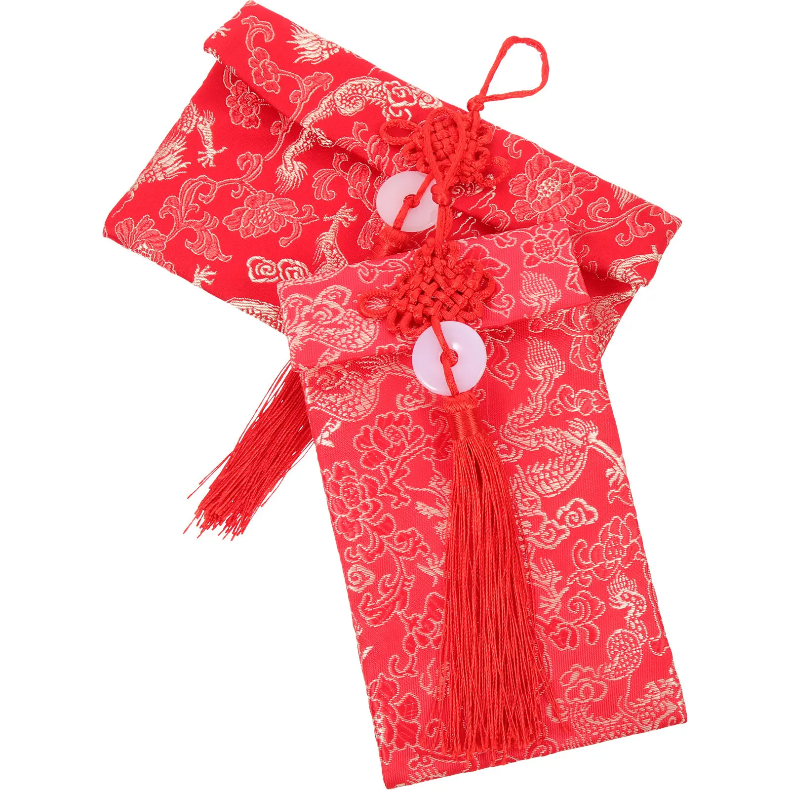 2Pcs Elegant Cloth Red Packets with Exquisite Pattern Chinese Style Hongbao for Family Visits Spring Festival Wedding Money
2Pcs Elegant Cloth Red Packets with Exquisite Pattern Chinese Style Hongbao for Family Visits Spring Festival Wedding Money