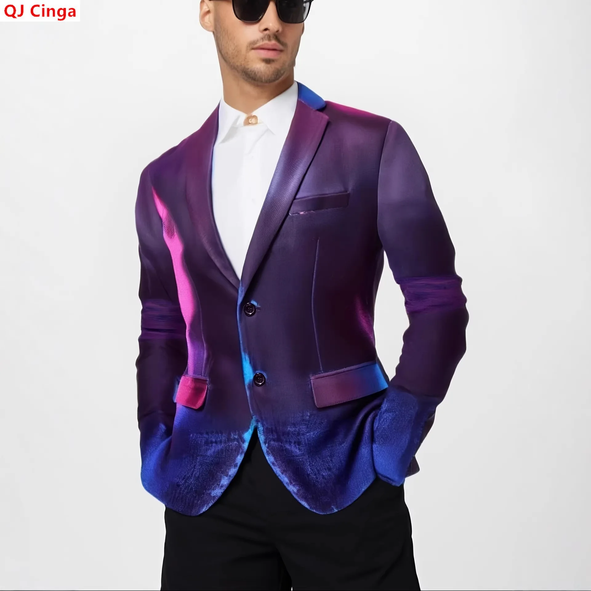 Purple-red Men's Long-sleeve Blazer, Perfect for Weddings and Parties; Available in Gold, Red, and Green Suit Jacket.
Purple-red Men's Long-sleeve Blazer, Perfect for Weddings and Parties; Available in Gold, Red, and Green Suit Jacket.
