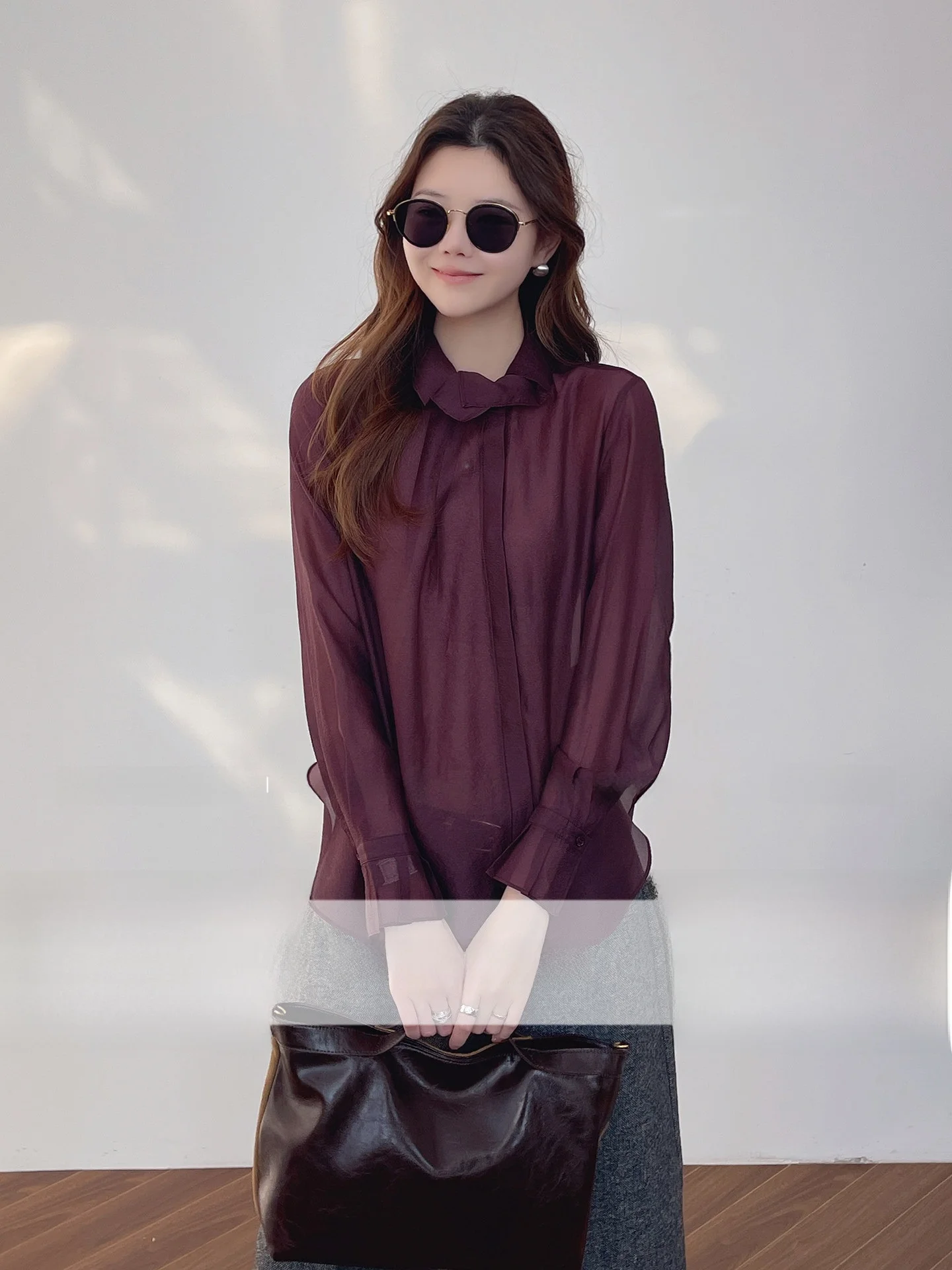 Ele Korean Sle Lace Trim Stand Collar Anti-Wrinkle Texture irt Spring 2026 New Women's Top Faionable Blouse
Ele Korean Sle Lace Trim Stand Collar Anti-Wrinkle Texture irt Spring 2026 New Women's Top Faionable Blouse