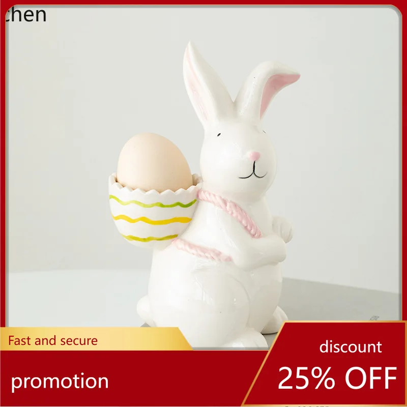 CZ Ceramic Rabbit Egg Holder Tabletop Kitchen Storage Ornament
CZ Ceramic Rabbit Egg Holder Tabletop Kitchen Storage Ornament