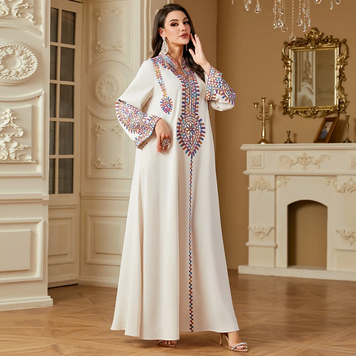 Eid Djellaba Embroidery Muslim Dress Abaya for Dubai 2025 Women Kaftan Kebaya Jalabiya Ramadan Caftan Musulmane Femme Vestidos
Eid Djellaba Embroidery Muslim Dress Abaya for Dubai 2025 Women Kaftan Kebaya Jalabiya Ramadan Caftan Musulmane Femme Vestidos