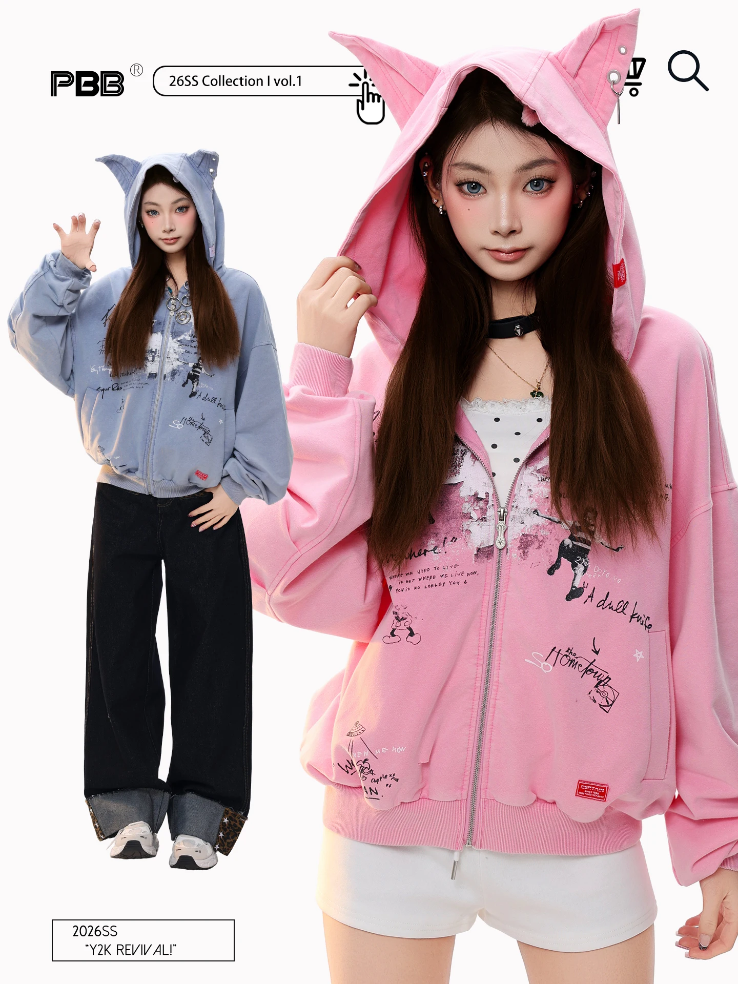 Washed American Retro Ear Hoodie Women's Lazy Style Age Reduction Pullover Sweatshirt Coat Dark Blue Long Sleeve Zipper
Washed American Retro Ear Hoodie Women's Lazy Style Age Reduction Pullover Sweatshirt Coat Dark Blue Long Sleeve Zipper