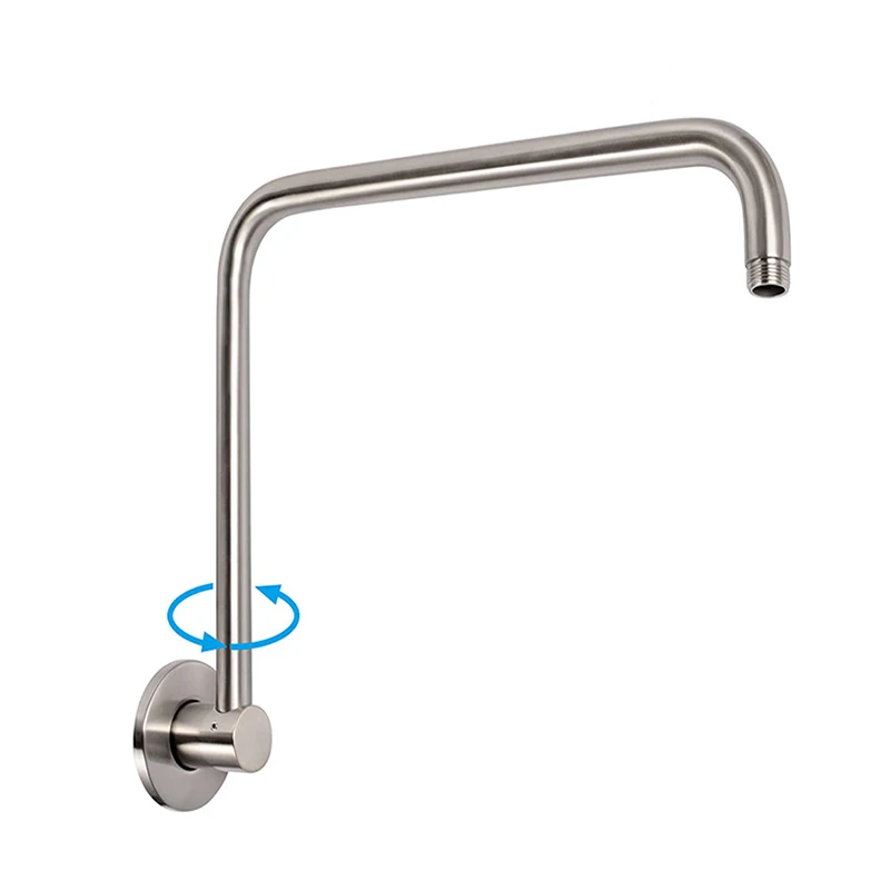 Swivel Shower Arm S Extension with Flange High Level Shower Pipe Shower Head Extension Arm
Swivel Shower Arm S Extension with Flange High Level Shower Pipe Shower Head Extension Arm